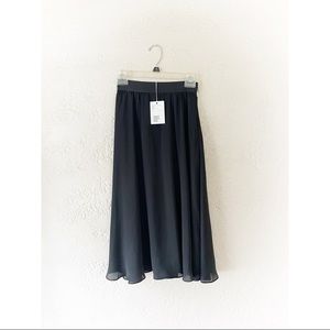 NWT & Other Stories black lined midi skirt 2